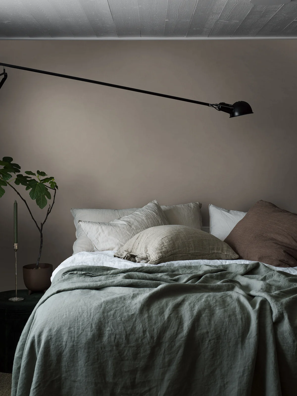 Wallpaper, beige, fabric effect, 4315, Newbie Wallpaper, Boråstapeter