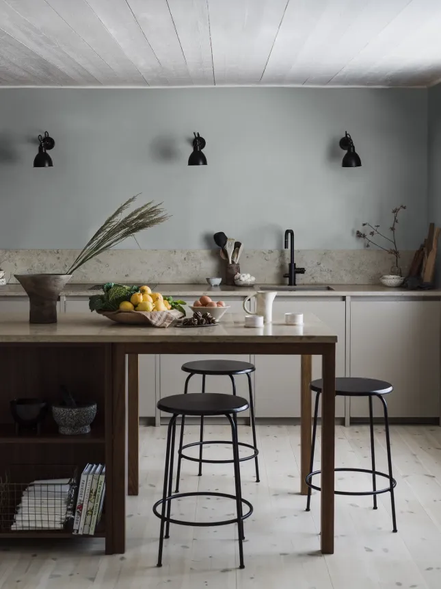 Wallpaper, grey-blue, fabric effect, 4329, Newbie Wallpaper, Boråstapeter