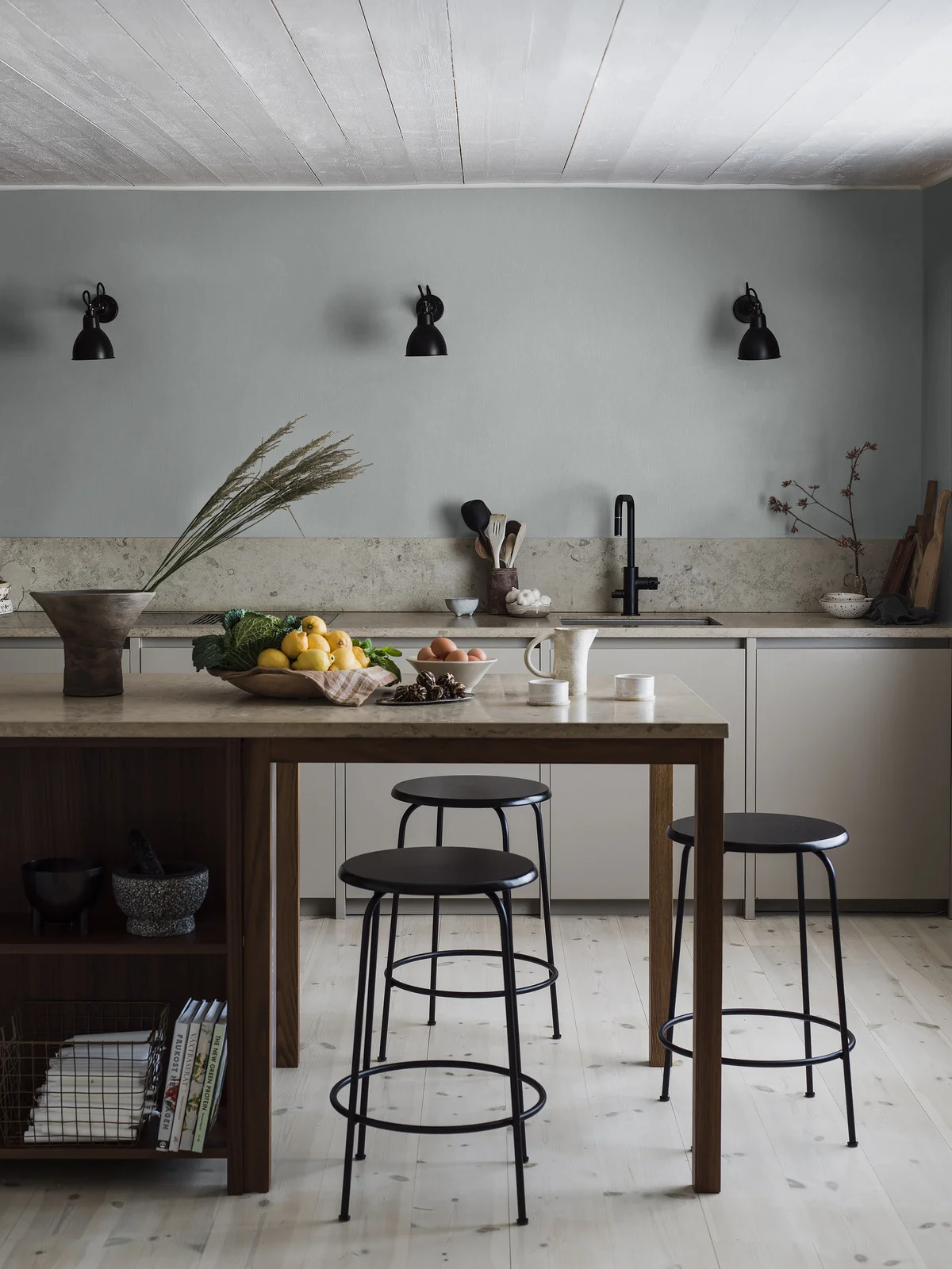 Wallpaper, grey-blue, fabric effect, 4329, Newbie Wallpaper, Boråstapeter