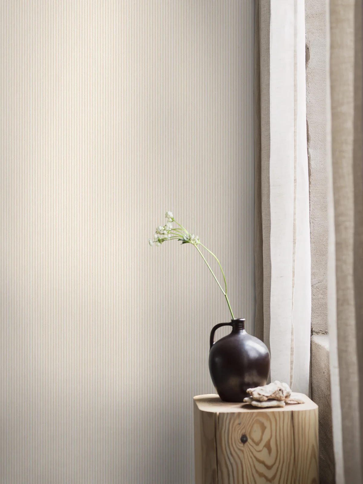 Wallpaper, beige, stripes, 7862, Newbie Wallpaper, Boråstapeter