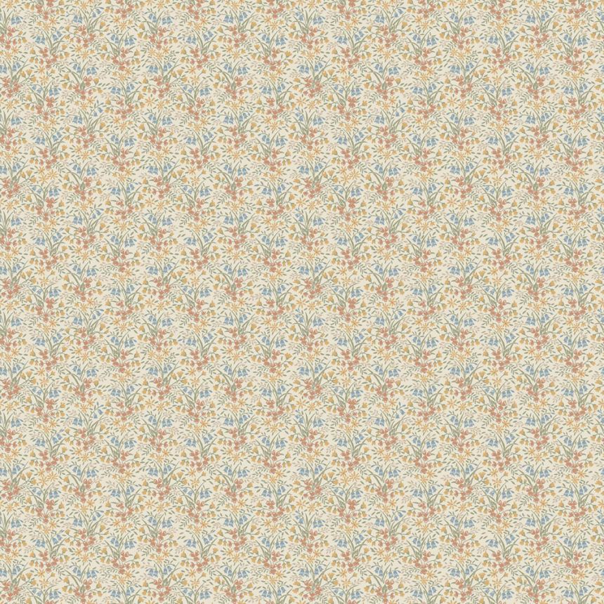 Wallpaper, cream, flowers, 4815, New Heritage, Borastapeter