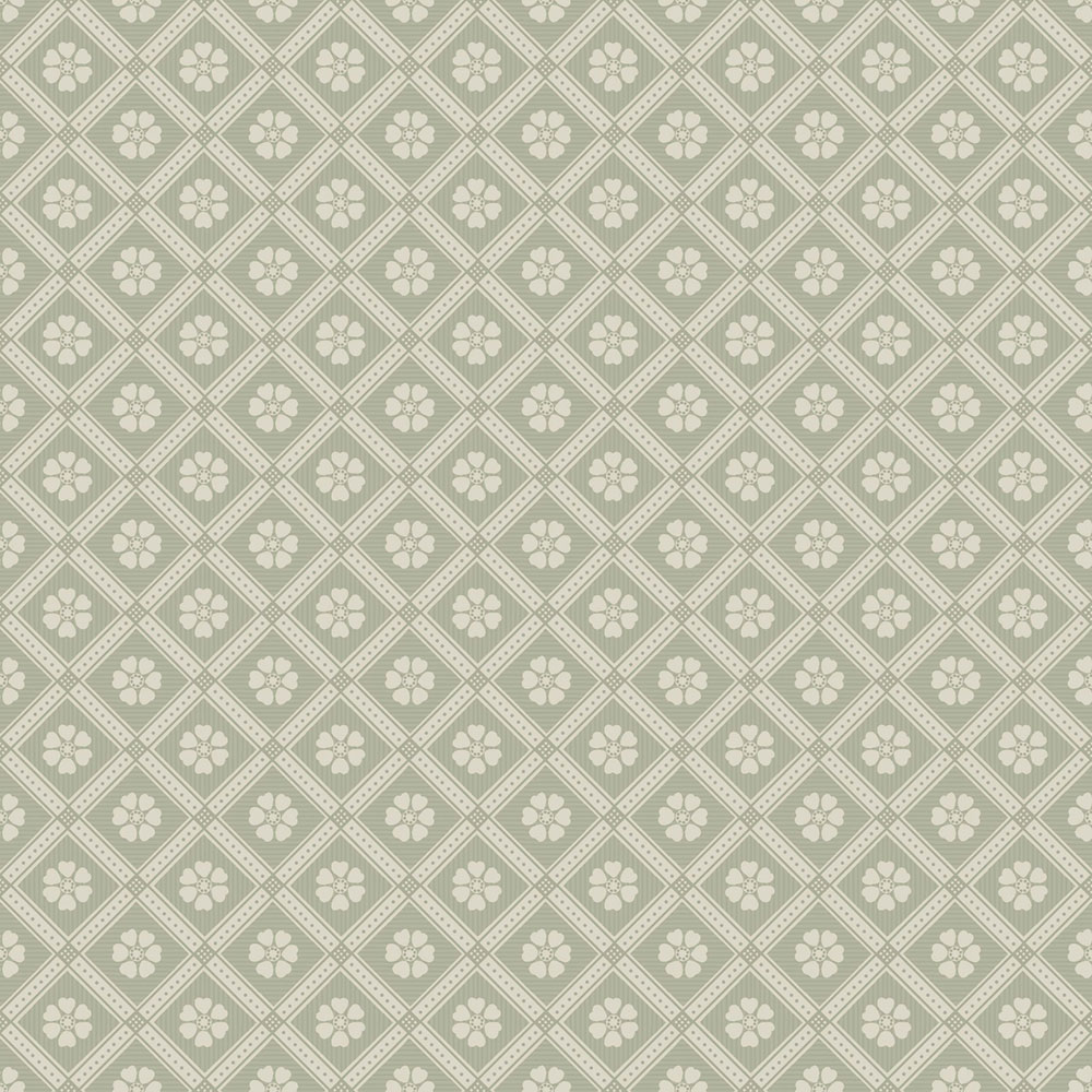 Wallpaper, green, flowers, 4822, New Heritage, Borastapeter