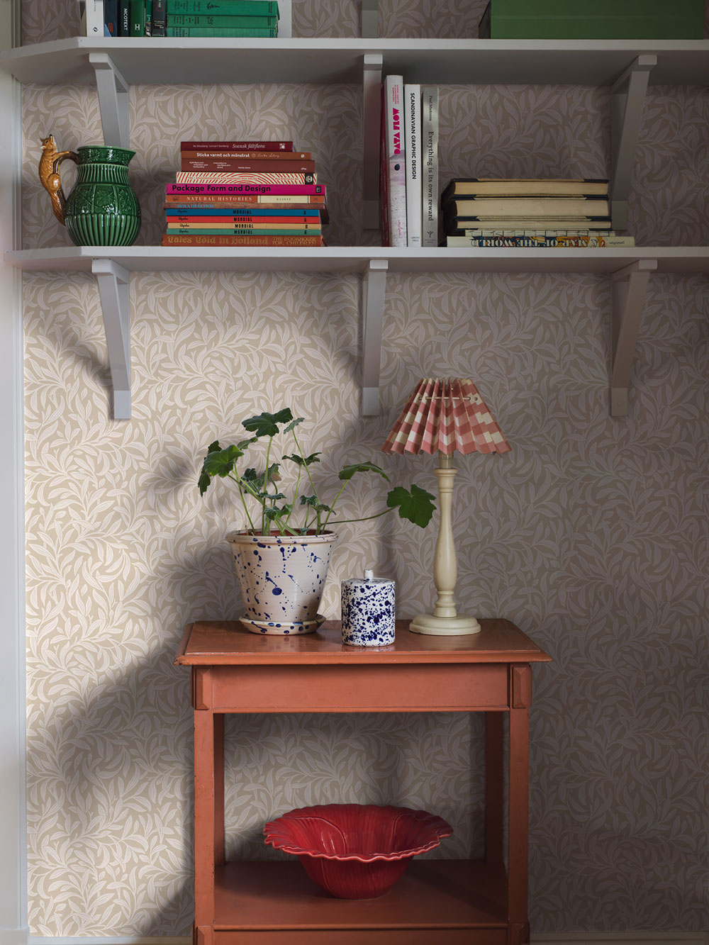 Wallpaper, beige, leaves, 4832, New Heritage, Borastapeter