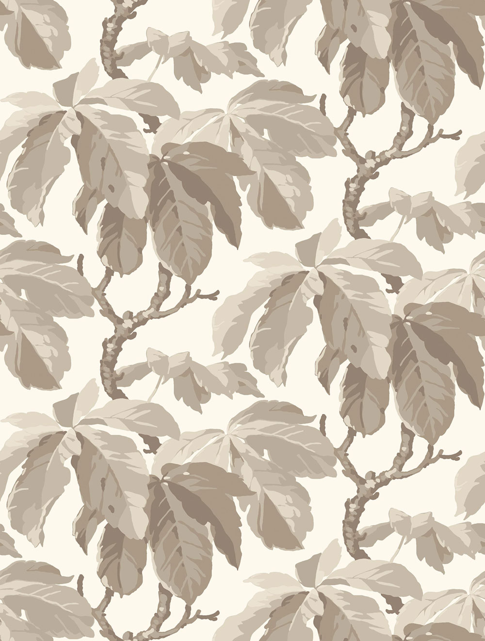 Wallpaper, brown-beige, leaves, 4840, New Heritage, Borastapeter