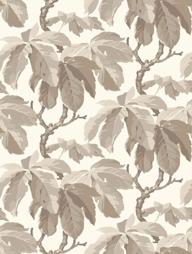 Wallpaper, brown-beige, leaves, 4840, New Heritage, Borastapeter
