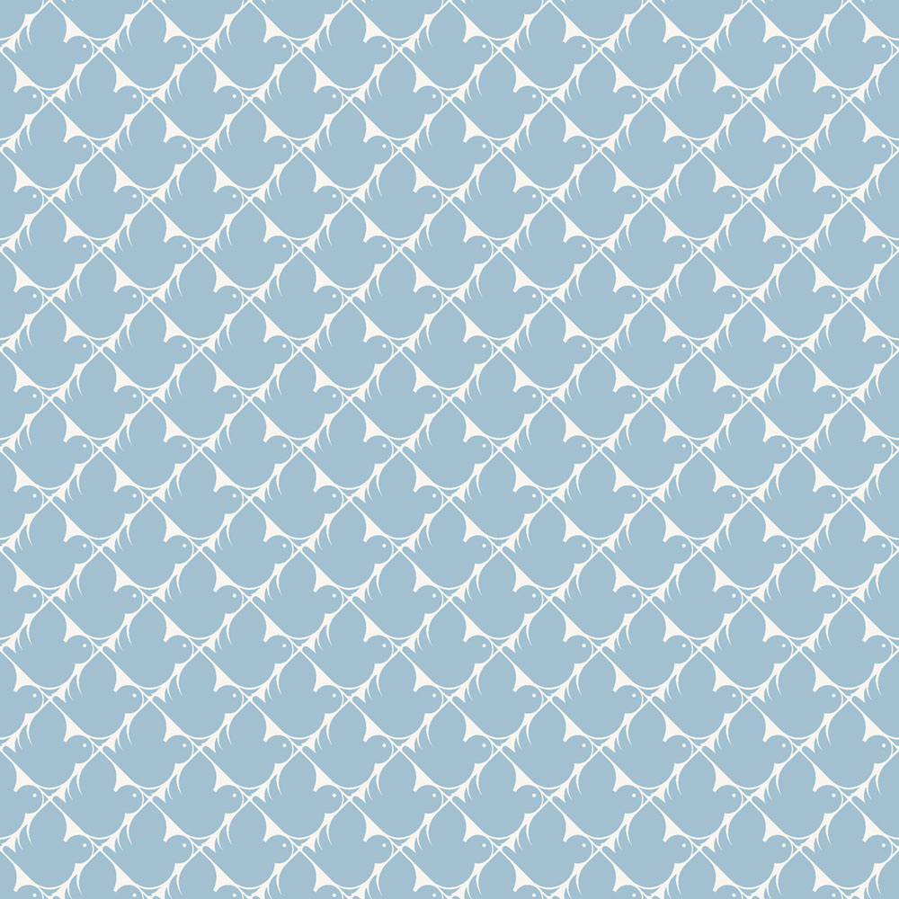 Wallpaper, blue, birds, 4844, New Heritage, Borastapeter