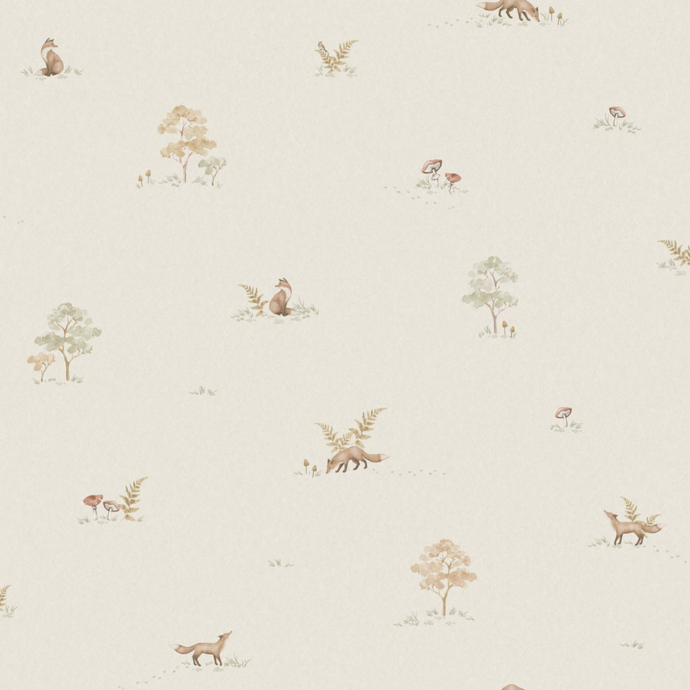 Wallpaper, grey-beige, animals, 6923, Newbie Wallpaper, Boråstapeter