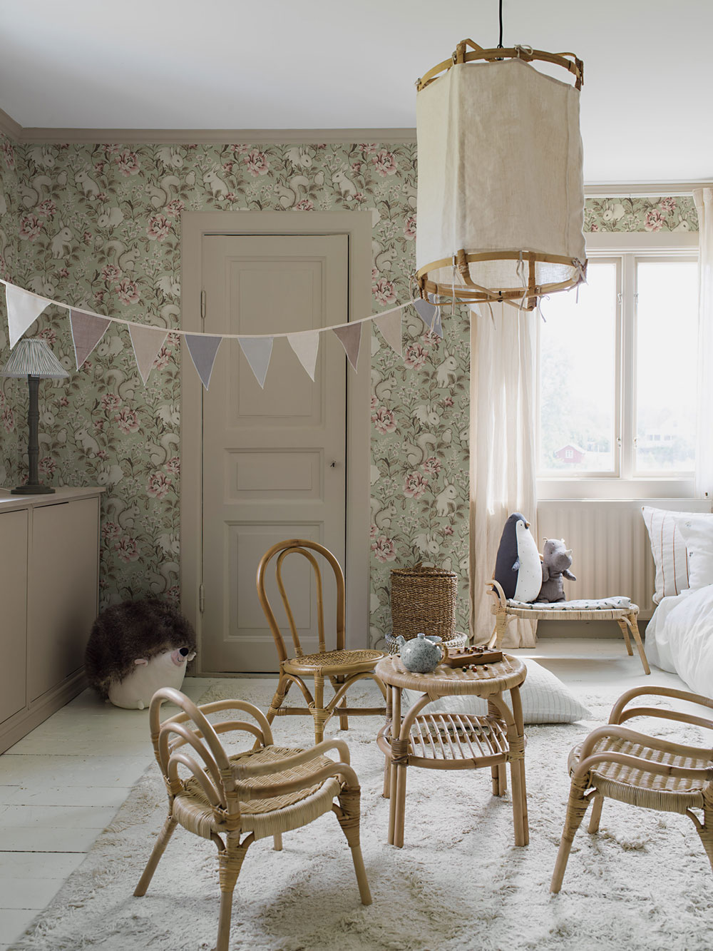 Wallpaper, green, animals, 6931, Newbie Wallpaper, Boråstapeter