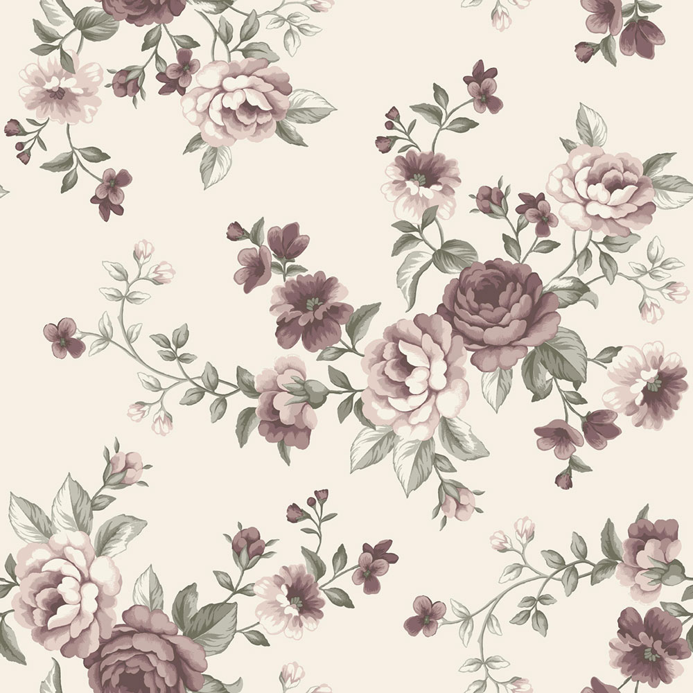 Wallpaper, cream, flowers, roses, 7485, Newbie Wallpaper, Boråstapeter