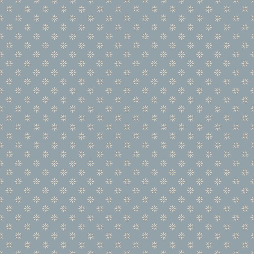 Wallpaper, blue, flowers, 5808, Nordic Folk, Borastapeter