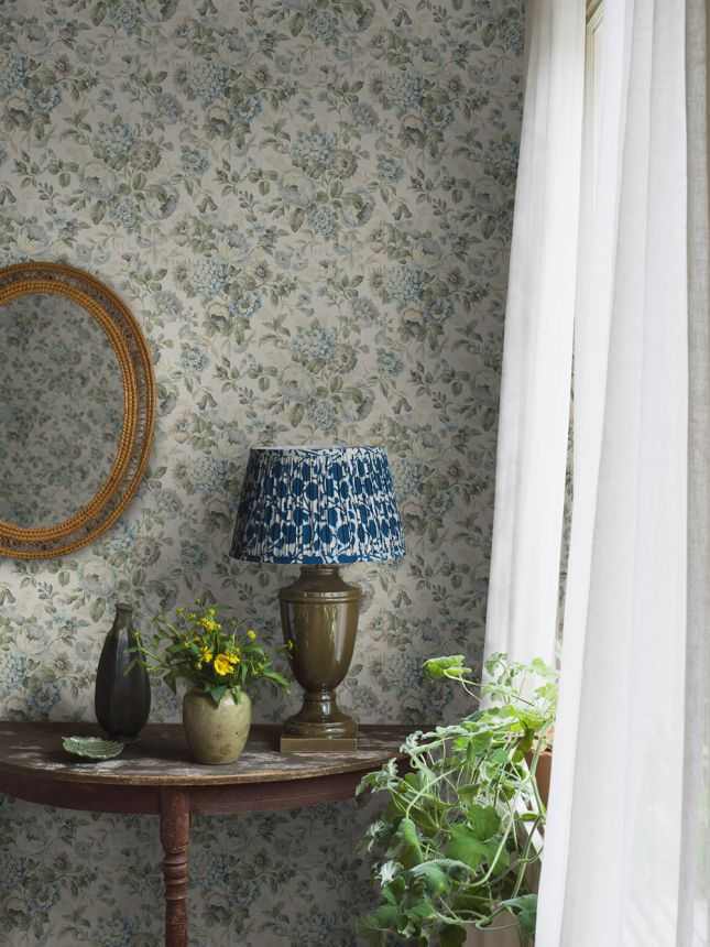 Wallpaper, beige, flowers, 5726, Orangeri, Boråstapeter