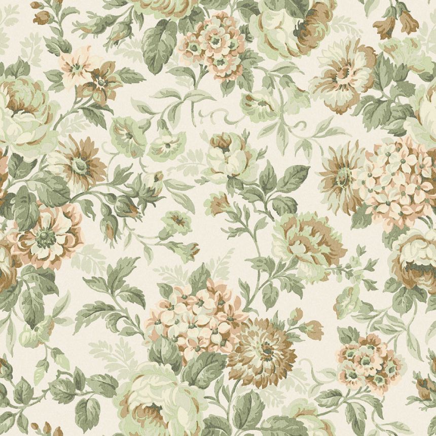 Wallpaper, beige, flowers, 5727, Orangeri, Boråstapeter