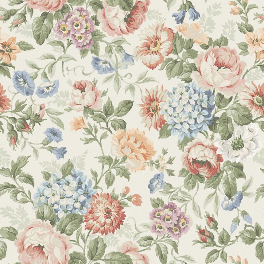 Wallpaper, beige, flowers, 5728, Orangeri, Boråstapeter