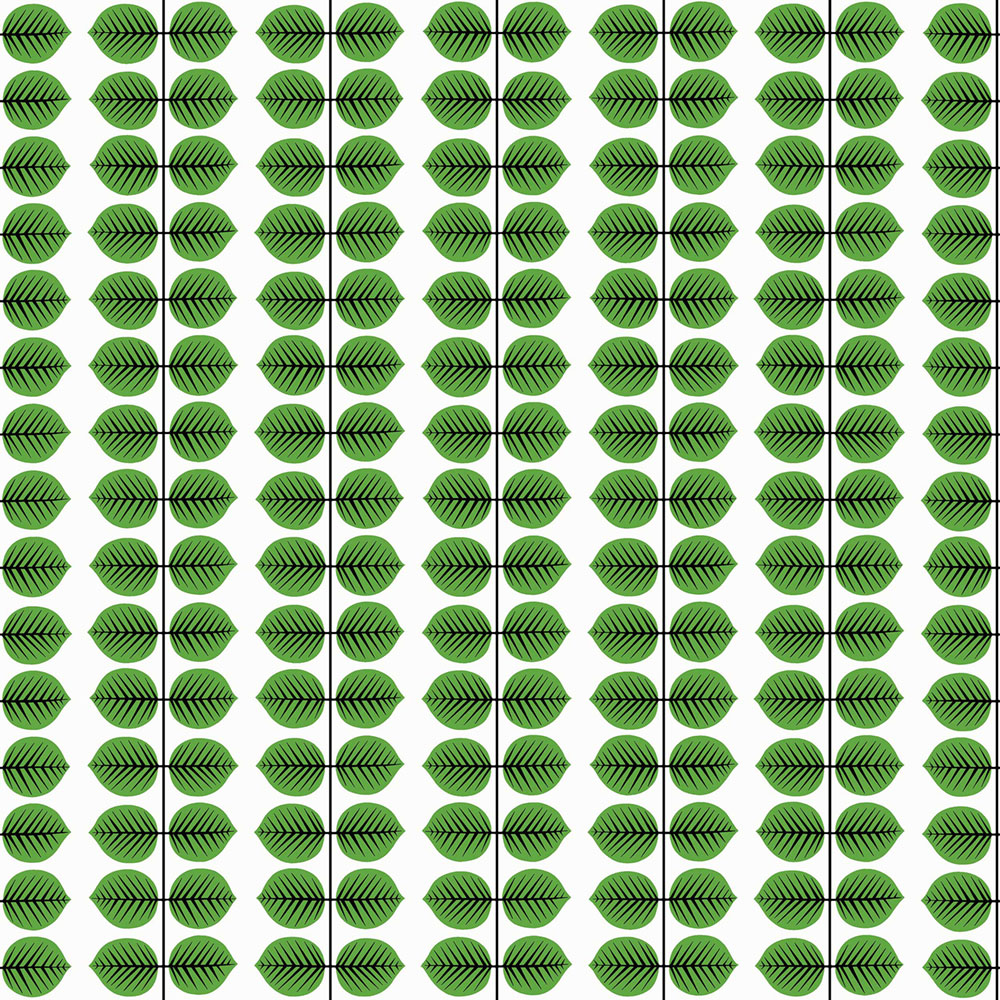 White-green wallpaper, leaves, 1750, Icons, Borastapeter