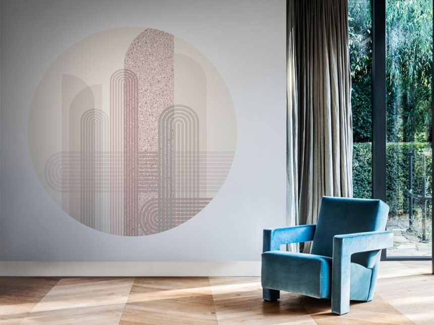Luxury circular wallpaper with a diameter of 145 cm, 300333 Circles, BN Walls