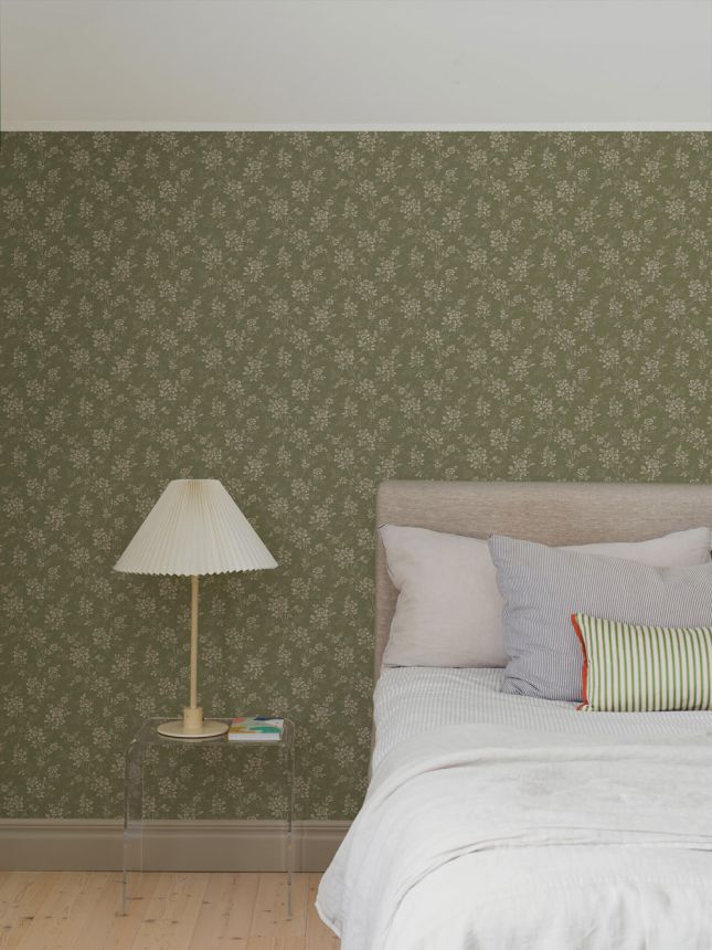 Green wallpaper, flowers, 1182, Icons, Borastapeter