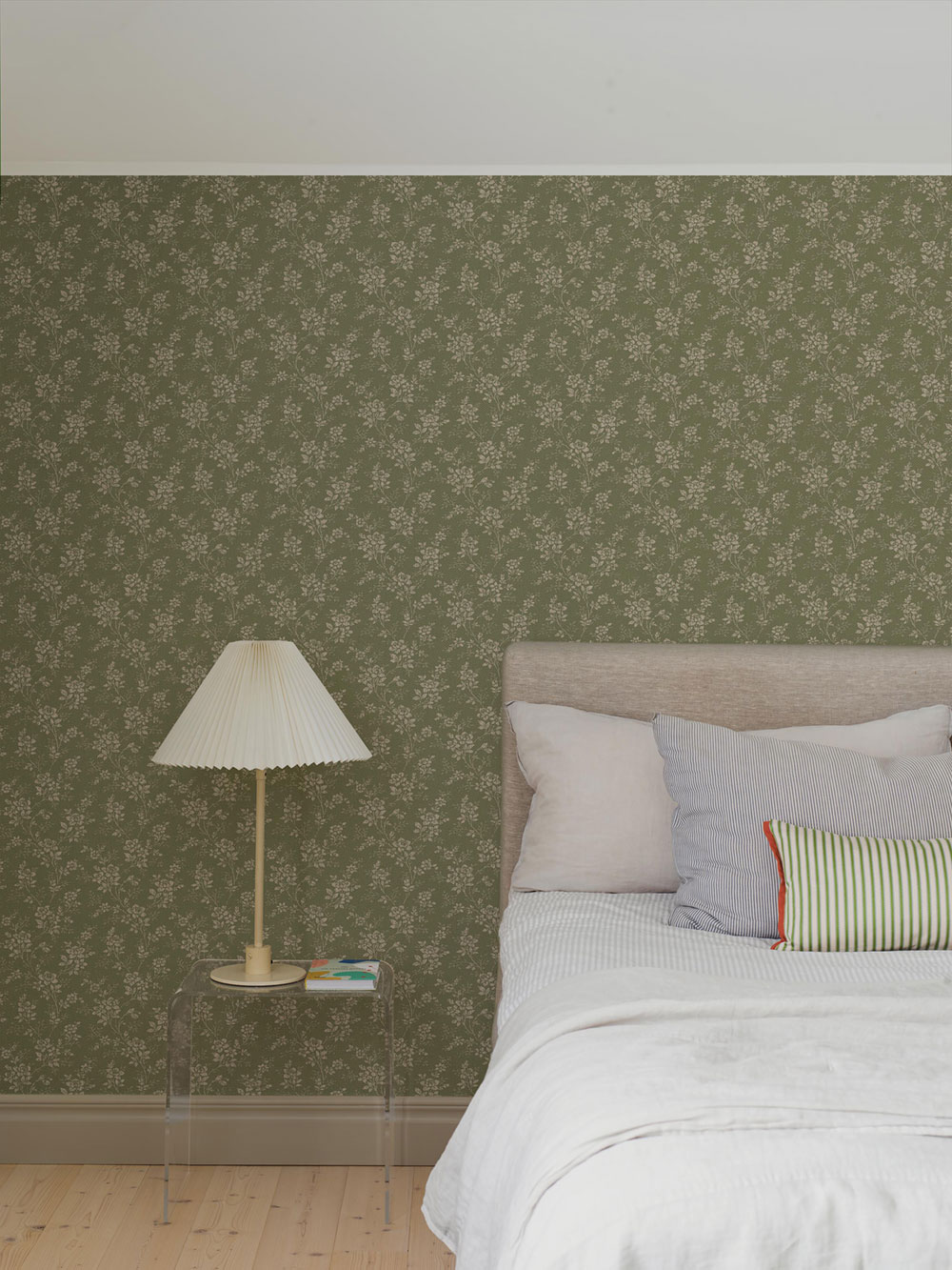 Green wallpaper, flowers, 1182, Icons, Borastapeter