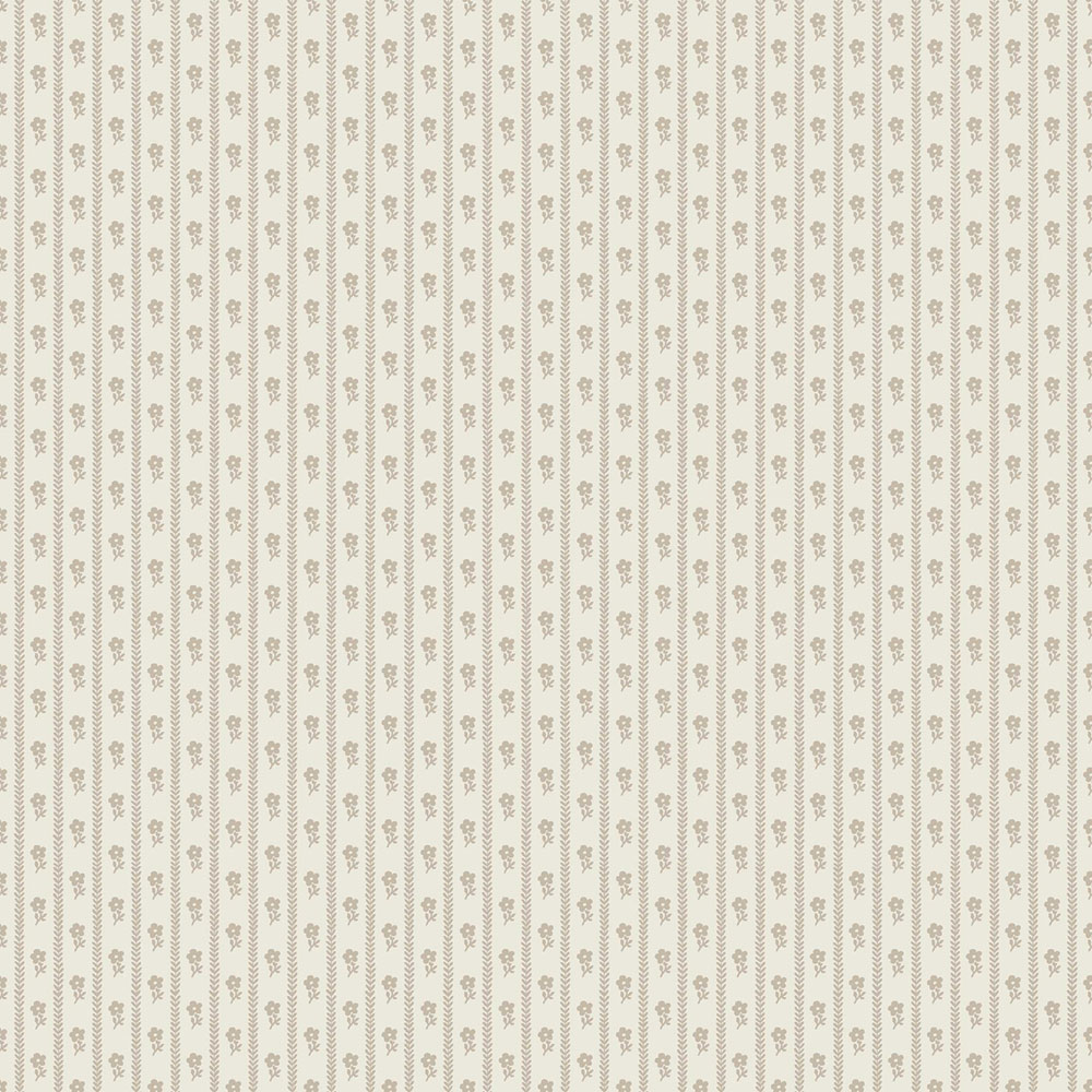 Wallpaper, grey-beige, flowers, stripes, 6955, Osterlen, Borastapeter