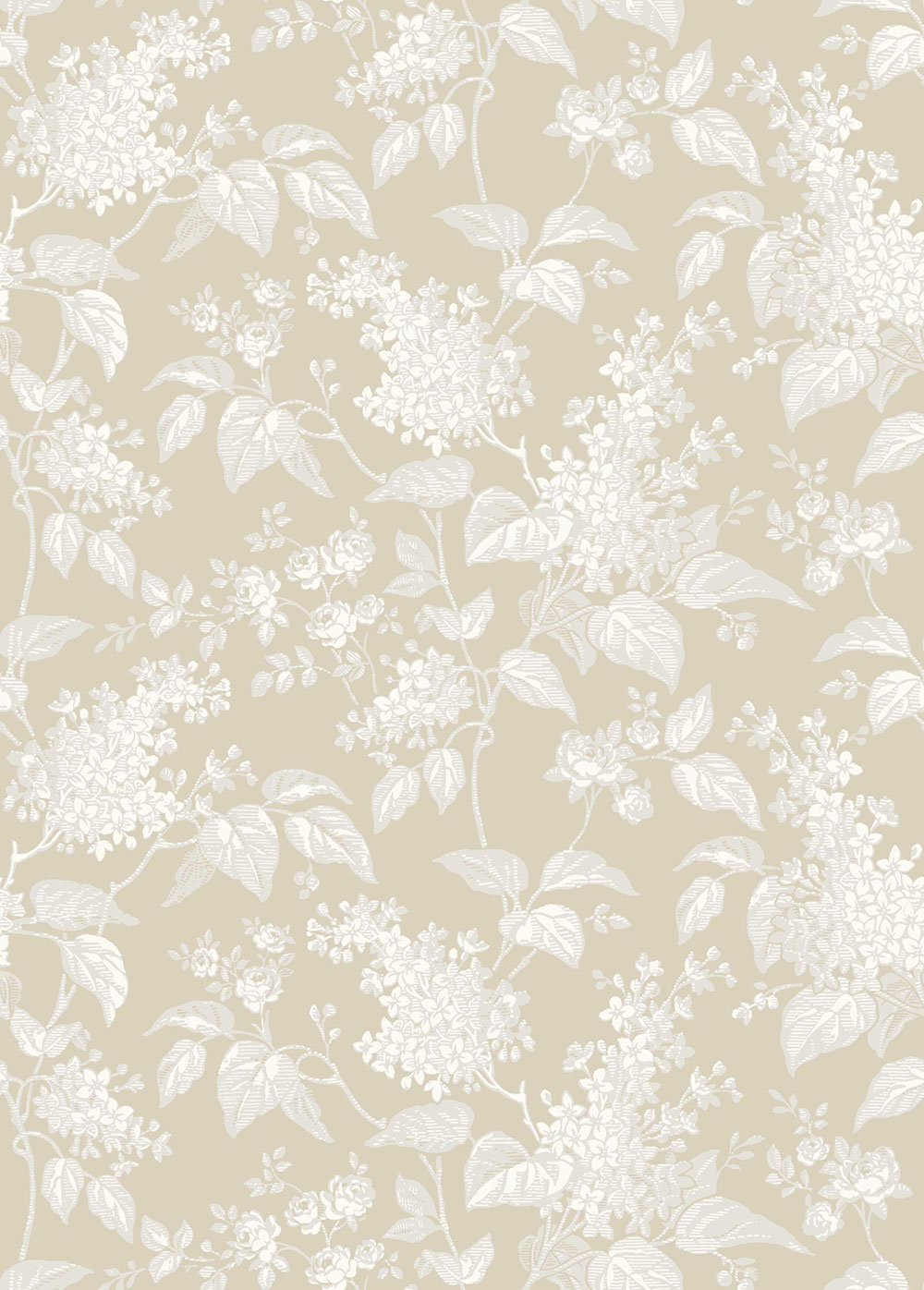 Wallpaper, beige, branches, flowers, 6964, Osterlen, Borastapeter