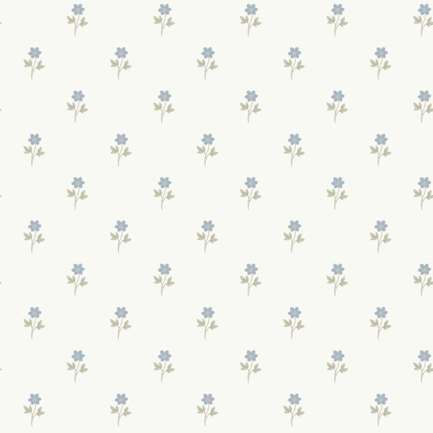Wallpaper, white, flowers, 6974, Osterlen, Borastapeter