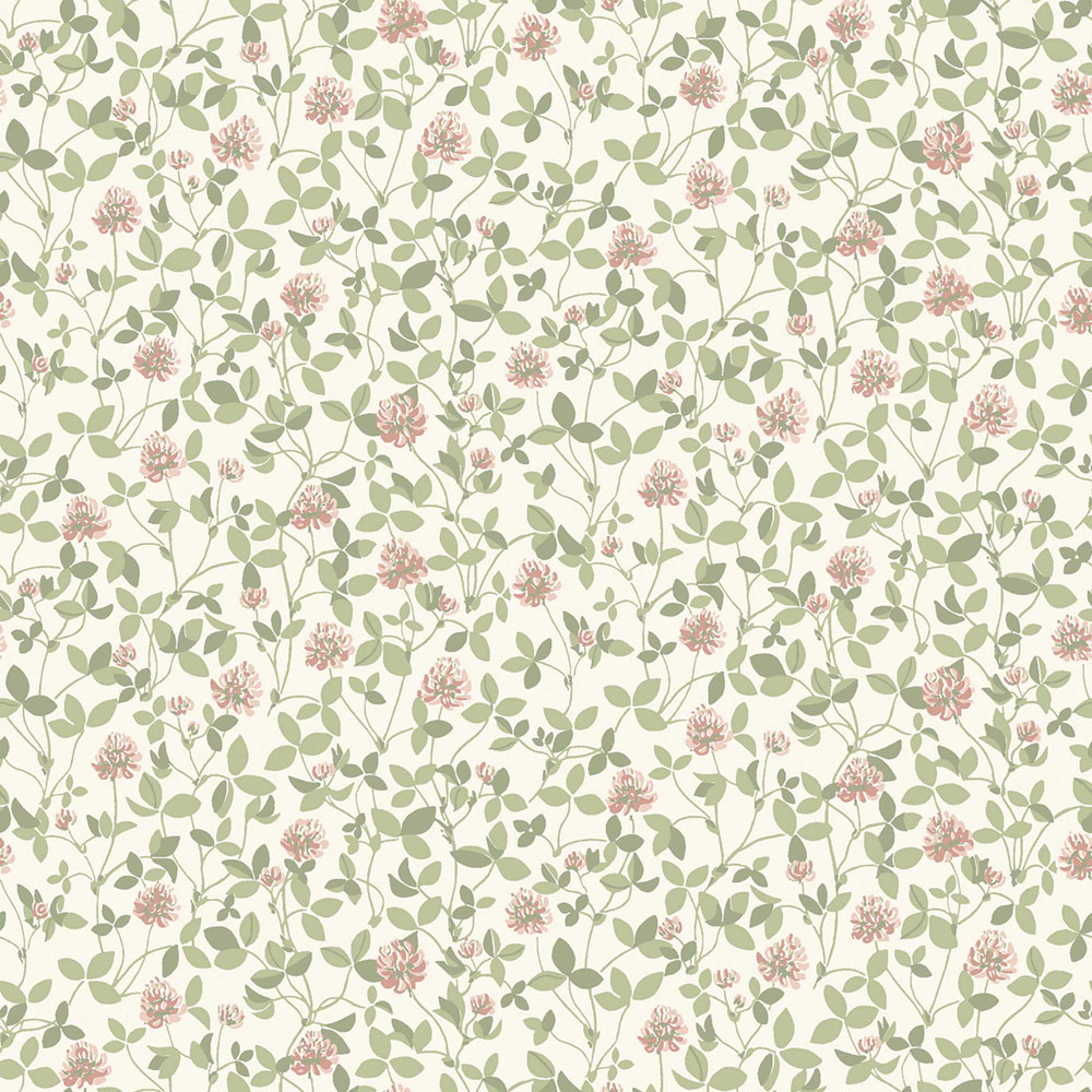 Wallpaper, white, flowers, leaves, 6978, Osterlen, Borastapeter