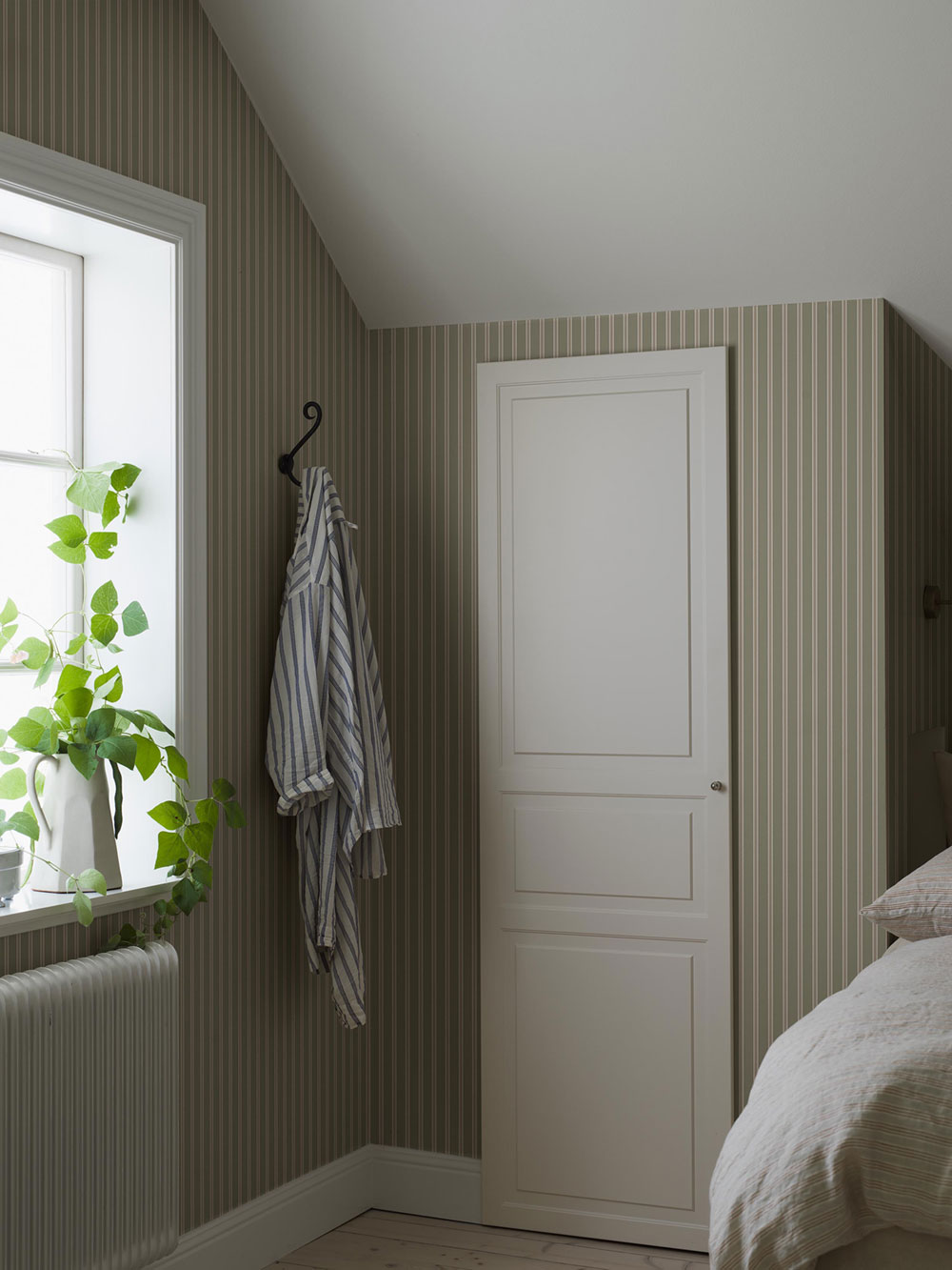 Wallpaper, green, stripes, 6980, Osterlen, Borastapeter
