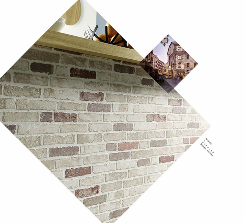 Non-woven wallpaper Bricks 6703-13, Old Friends II, Vavex