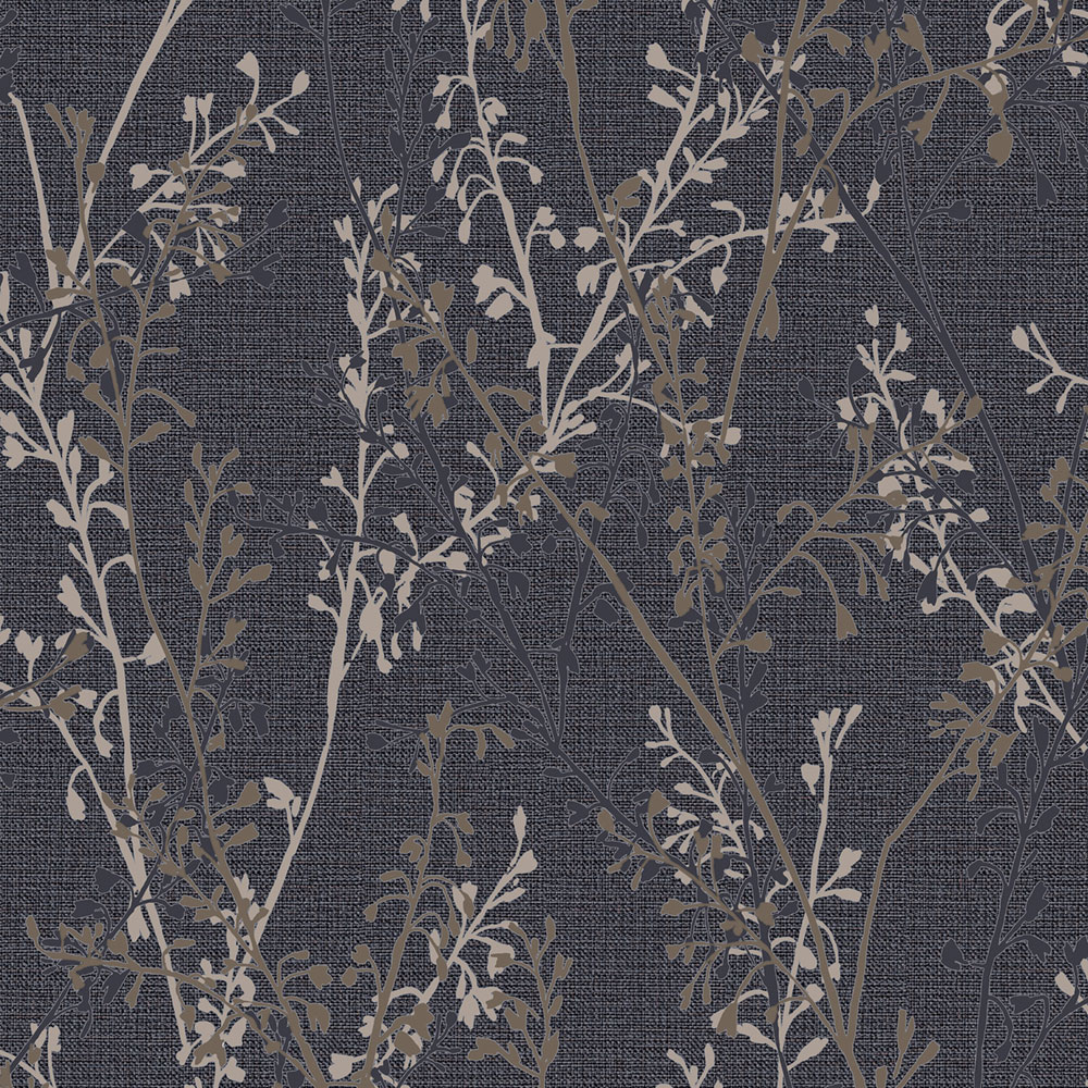 Wallpaper, blue, branches, 128036, Refine, Graham Brown Boutique