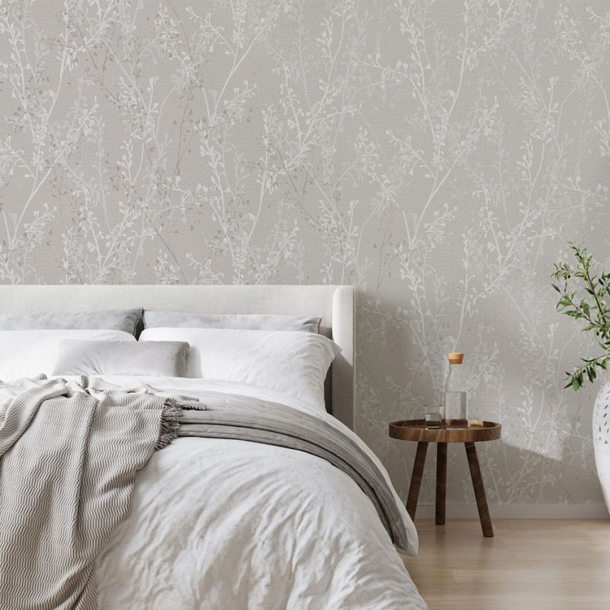 Wallpaper, grey, branches, 128045, Refine, Graham Brown Boutique