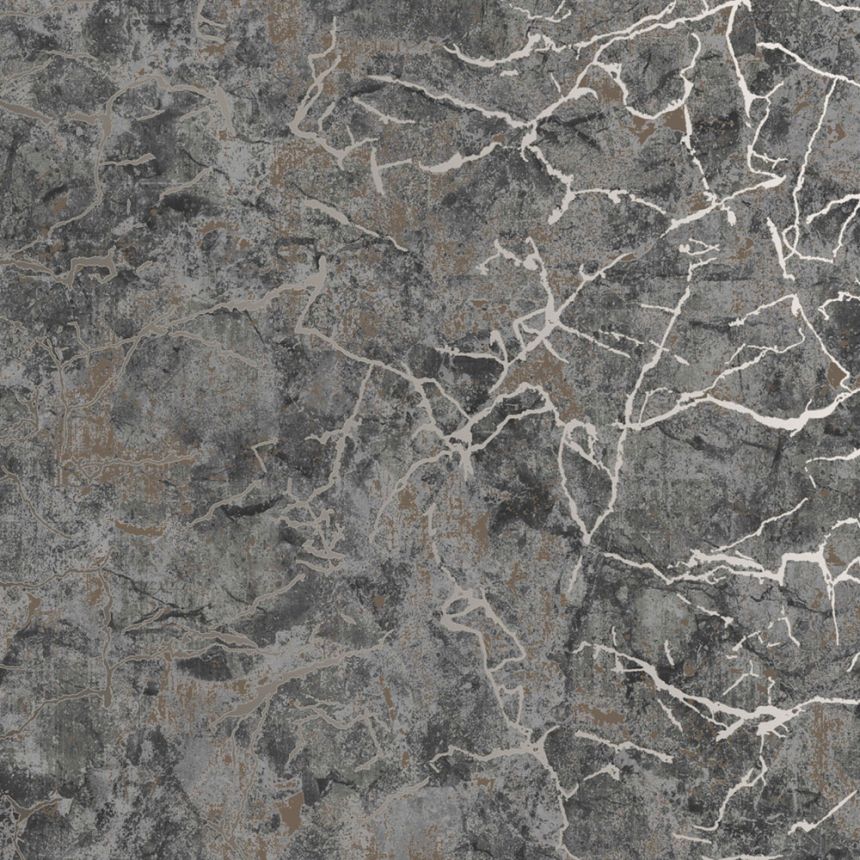 Wallpaper, grey-gold, marble, 122428, Refine, Graham Brown Boutique