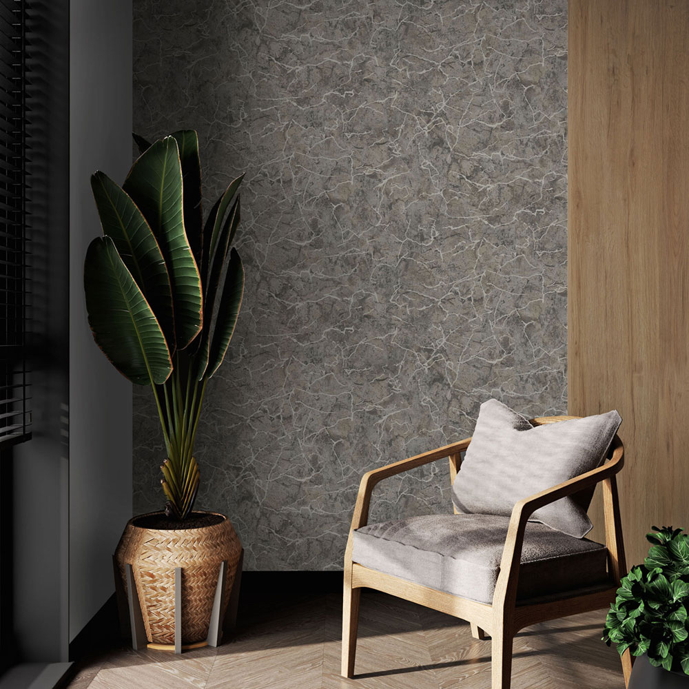 Wallpaper, grey-beige, marble, 122427, Refine, Graham Brown Boutique