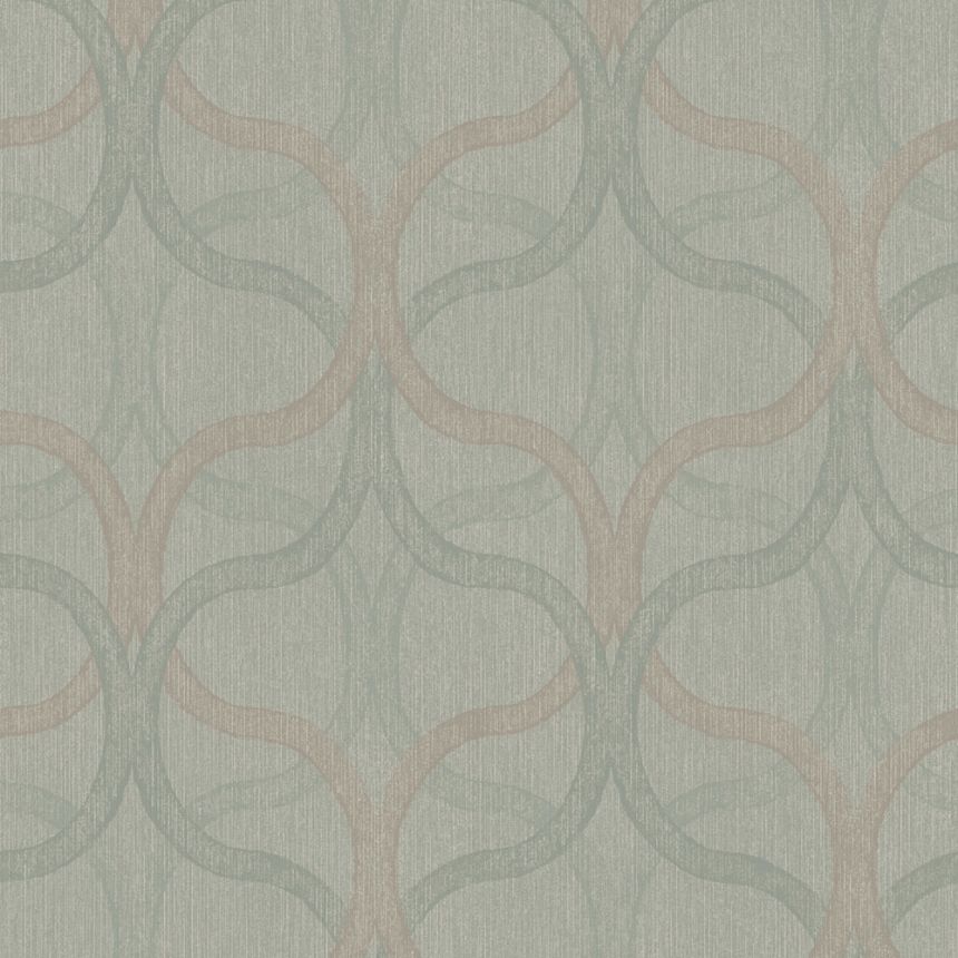 Geometric wallpaper, green, 128003, Refine, Graham Brown Boutique