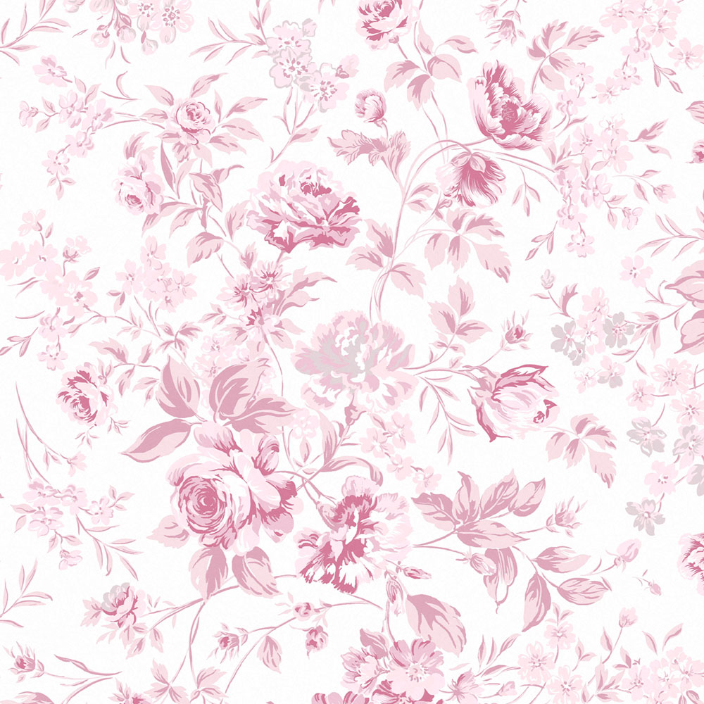 Wallpaper, pink, flowers, 125110, Shabby Chic by Rachel Ashwell