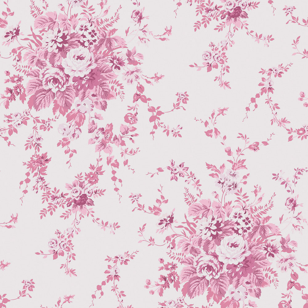 Wallpaper, pink, flowers, 125126, Shabby Chic by Rachel Ashwell
