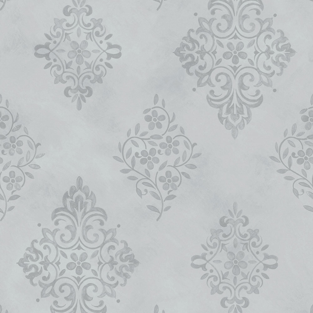 Wallpaper, blue, classic, ornaments, 125137, Shabby Chic by Rachel Ashwell