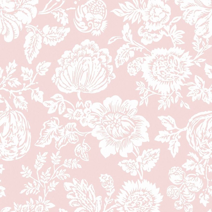 Wallpaper, pink, flowers, 125140, Shabby Chic by Rachel Ashwell