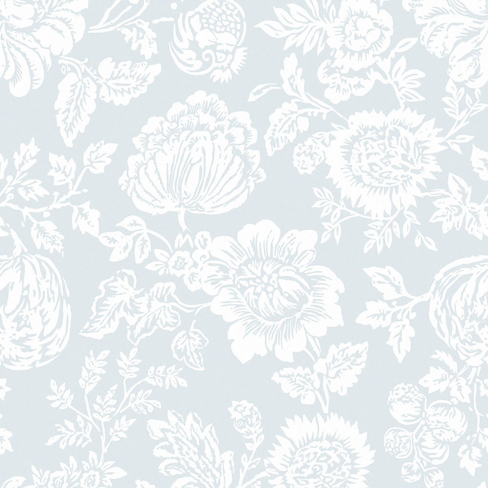 Wallpaper, blue, flowers, 125141, Shabby Chic by Rachel Ashwell