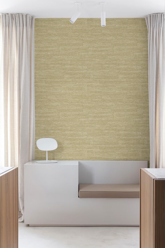 Wallpaper, brown-beige, fabric imitation, PW1005, Precious Weaves, Grandeco