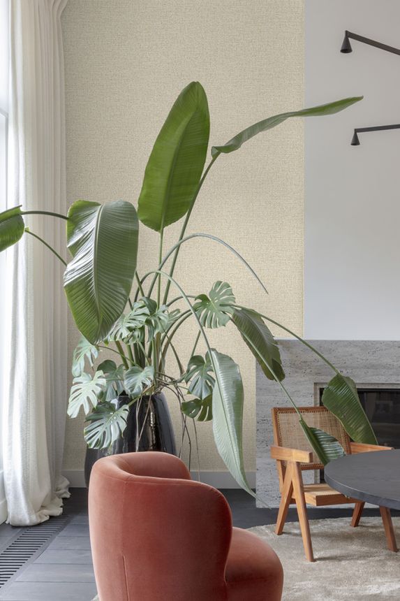 Wallpaper, grey-beige, fabric imitation, PW1102, Precious Weaves, Grandeco