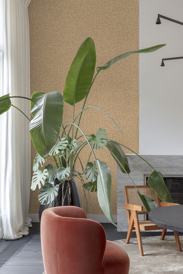 Wallpaper, brown-red, fabric imitation, PW1112, Precious Weaves, Grandeco