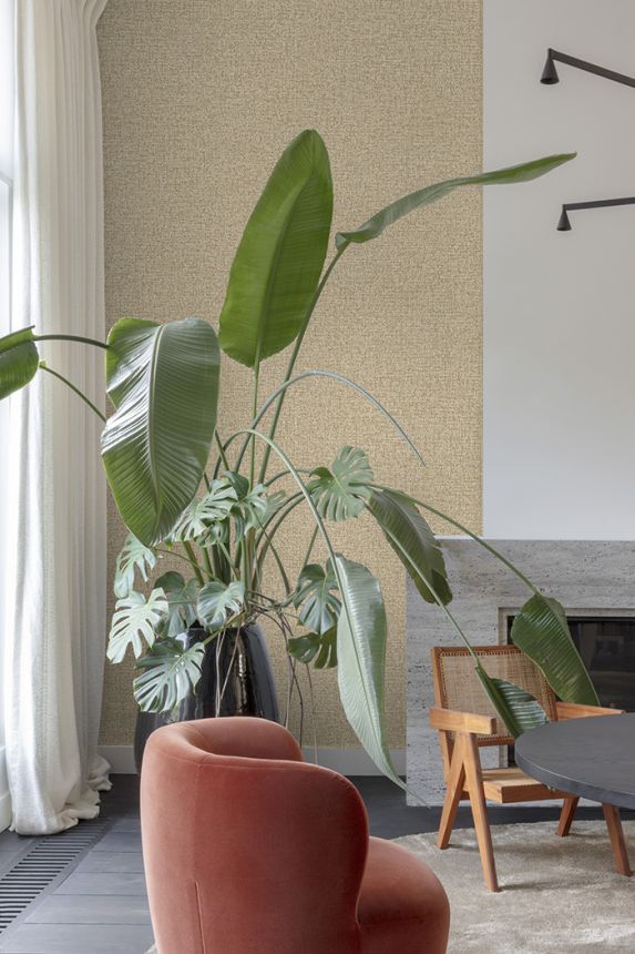 Wallpaper, brown, fabric imitation, PW1113, Precious Weaves, Grandeco