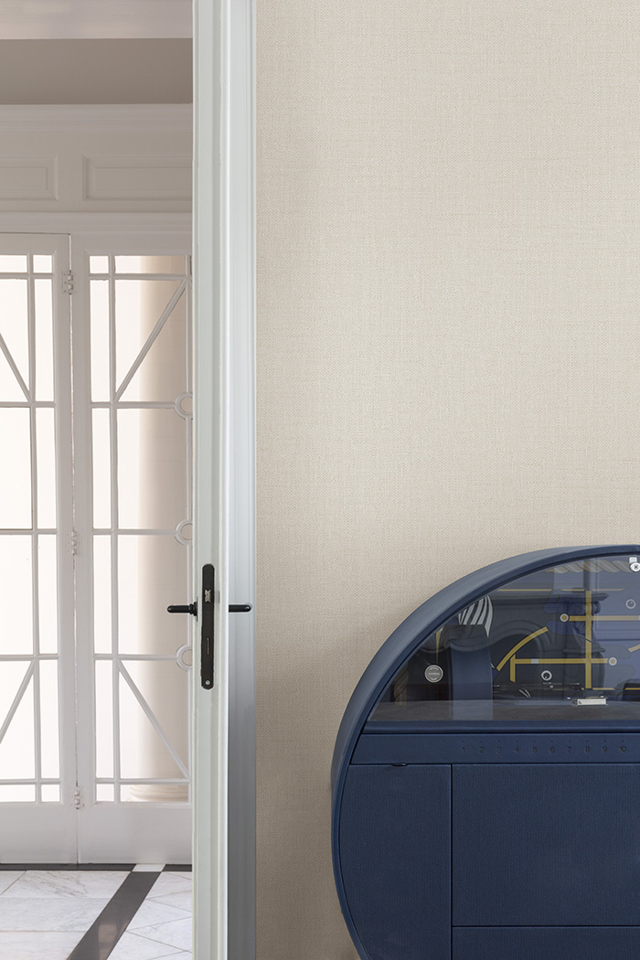 Wallpaper, cream, fabric imitation, PW1201, Precious Weaves, Grandeco