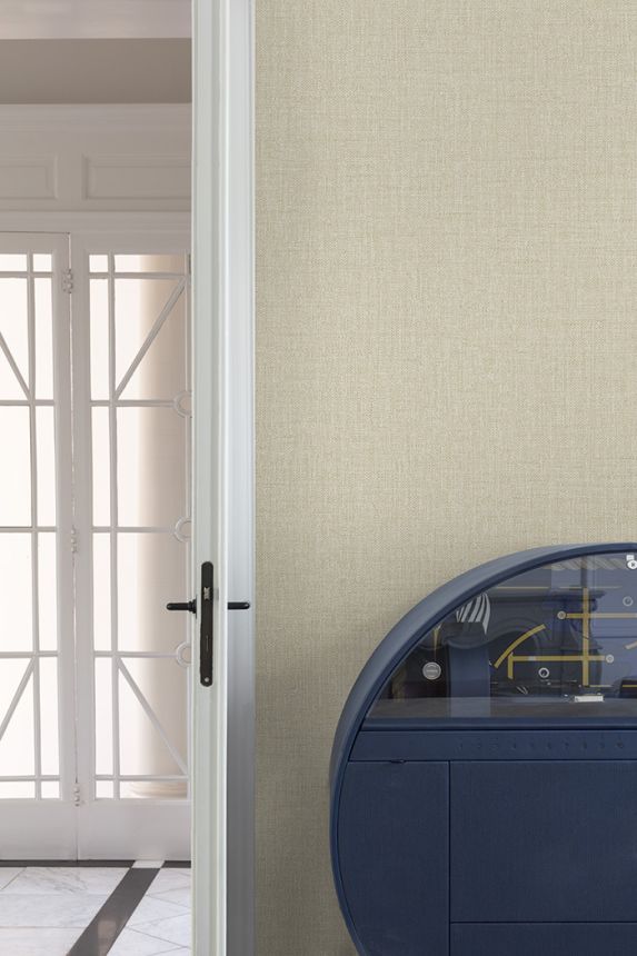 Wallpaper, beige, fabric imitation, PW1203, Precious Weaves, Grandeco