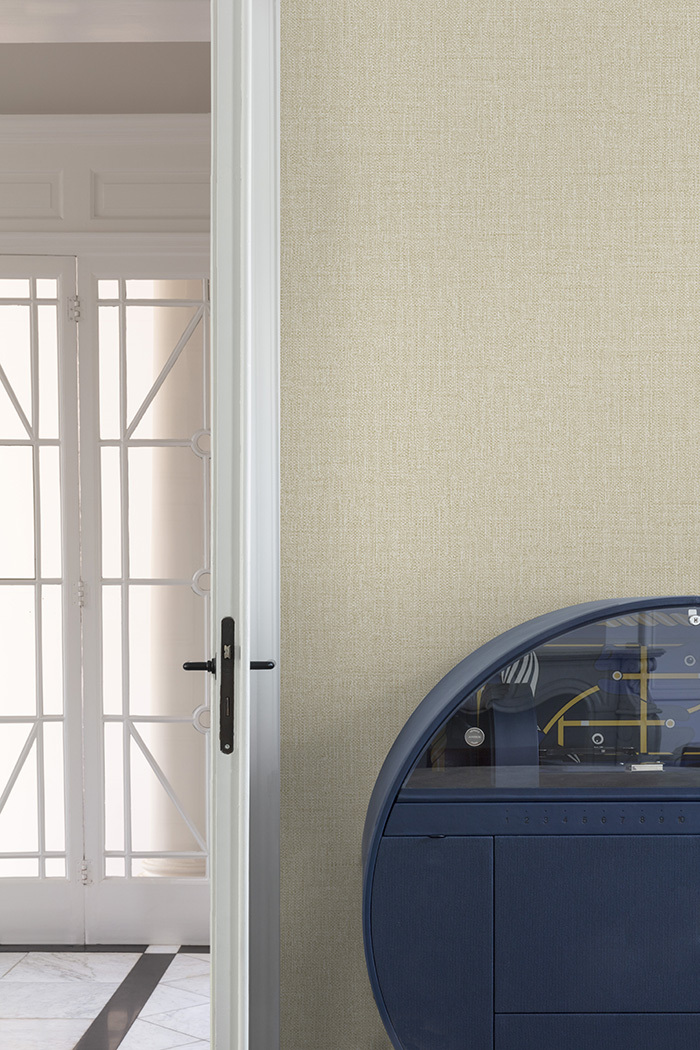 Wallpaper, beige, fabric imitation, PW1203, Precious Weaves, Grandeco