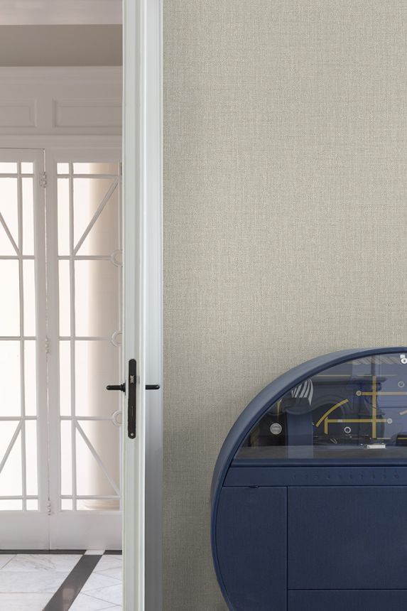 Wallpaper, beige, fabric imitation, PW1204, Precious Weaves, Grandeco