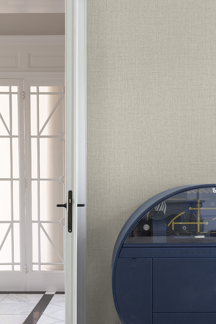 Wallpaper, beige, fabric imitation, PW1204, Precious Weaves, Grandeco