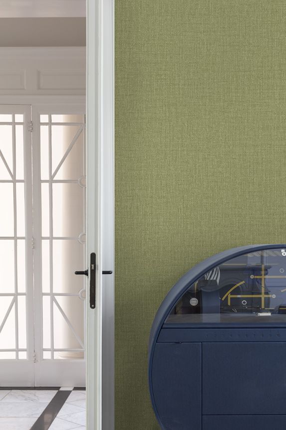 Wallpaper, green, fabric imitation, PW1207, Precious Weaves, Grandeco