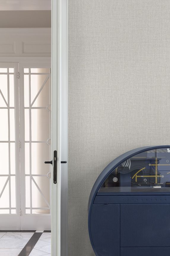 Wallpaper, grey, fabric imitation, PW1208, Precious Weaves, Grandeco