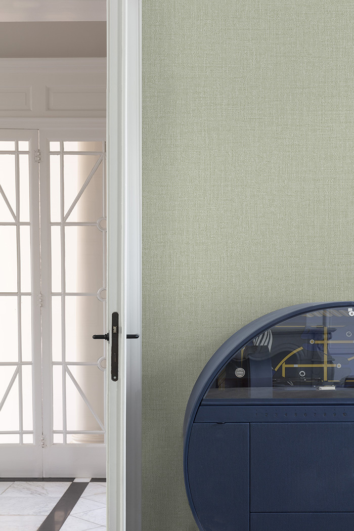 Wallpaper, green, fabric imitation, PW1211, Precious Weaves, Grandeco