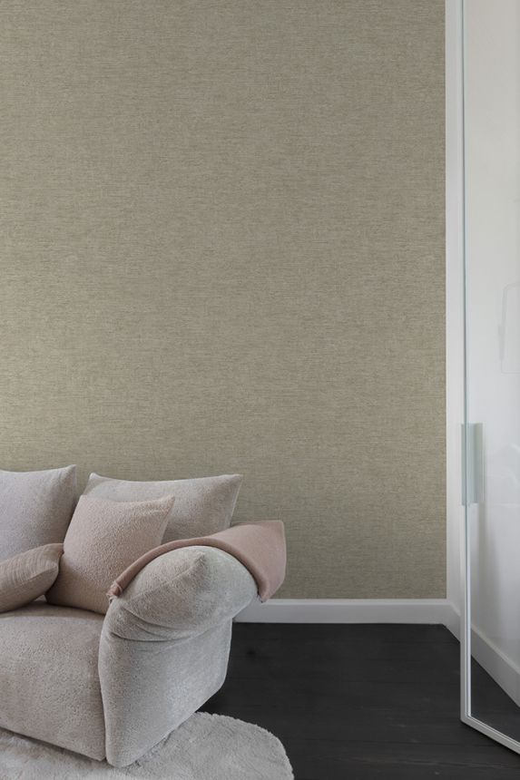 Wallpaper, beige, fabric imitation, PW1303, Precious Weaves, Grandeco